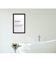 BK Home Banyo Dekoratif Ahşap Siyah Çerçeveli Tablo-20