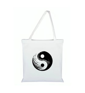 Ying Yang Baskılı Çanta - Sembollü Çanta