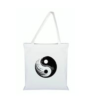 Ying Yang Baskılı Çanta - Sembollü Çanta