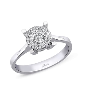 0.17 Ct. Modern Tasarım Coronet Tektaş Yüzük