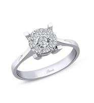 0.17 Ct. Modern Tasarım Coronet Tektaş Yüzük