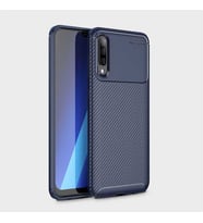 Samsung Galaxy A70 Kılıf Esnek Soft Karbon Tasarım Legion Serisi (Lacivert)