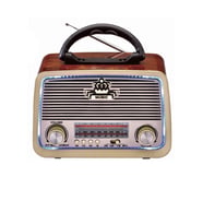 And-301 Bluetooth’lu Ledli Nostaljik Görünümlü Müzik Kutusu Usb Sd Kart Radyo Mp3 Çalar