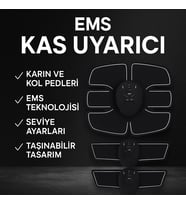 Mey İthalat® Titreşimli EMS Spor ve Fitness Cihazı Karın Kası Kol Bacak 2025 Model