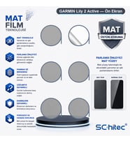 SChitec GARMIN Lily 2 Active Uyumlu Ön Yüzey Mat Hidrojel Ekran Koruyucu