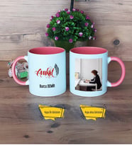 Avukat Kupa Bardak Pembe Fotoğraflı Avukatlar Günü Hediyesi