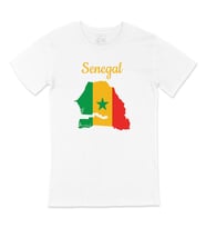 Senegal Haritalı ve Bayraklı Tişört