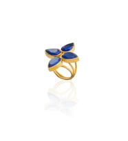 Kadir Jewellery 22 Ayar Altın Kaplama Zirkon Taşlı Kadın Otantik Yüzük