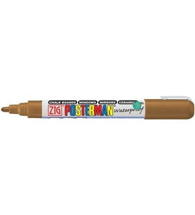 Zig Posterman Waterproof Boyama Markeri Medium Uç 2 mm BROWN 