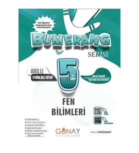 Günay Yayınları günay yayınları yeni müfredat bumerang FEN BİLİMLERİ  etkinlikli soru bankası (Çok Renkli)