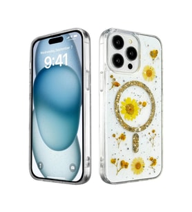 iPhone 14 Pro Max Kılıf Daisy Simli Magsafe Kapak -