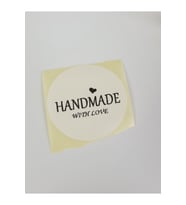 Handmade Yazılı Yuvarlak 50 Mm 100 Adet Yapışkanlı Etiket