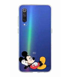Xiaomi Mi 9 Uyumlu Kapak Mickey Mouse Tasarımlı Şeffaf Silikon Kılıf