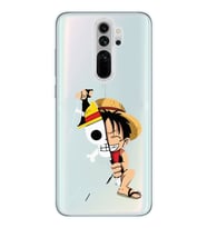 Xiaomi Redmi Note 8 PRO Uyumlu One Piece Luffy Tasarımlı Şeffaf Telefon Kılıfı
