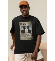Wanted Uchiha Itachi Baskılı Unisex Oversize Naruto Anime Dizi Karakter Tişört