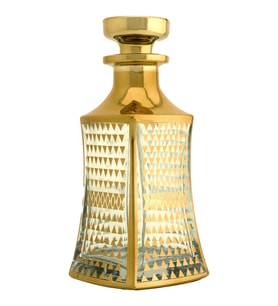 Parfüm Esans Cam Şişesi Gold Boş Esans Cam Şişesi Dekorotif Vitrin Şişesi 150 Ml. X009-150ML-3