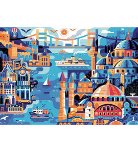 Nova 1000 Parça Panoramik İstanbul Manzarası Puzzle
