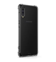 Blogy Galaxy A50 ile Uyumlu Crystal Fit Kılıf Smoke Black (Siyah)
