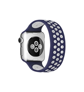 Watch 38Mm Ayarlı Delikli Kordon - Lacivert-Beyaz