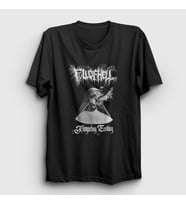Presmono Unisex Siyah Trumpeting Ecstasy Full Of Hell T-Shirt 425297tt
