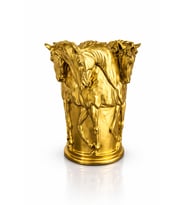 Gold Majestic Horse Vase