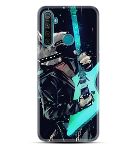 Realme 5i 5 Pro 6i 7 Pro 8 Kılıf Desemli Silikon Dog Guitar 1789