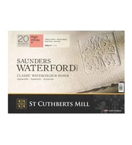 Saunders Waterford Suluboya Blok Hot Pres High White 300 gr 410x310mm 20 yp 