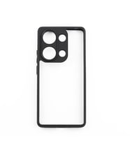 Redmi Note 13 Pro 4G Kılıf Kamera Korumalı Şeffaf Arka Yüzey New Roll Kapak (Siyah)