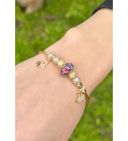 ÇGK KUYUMCULUK Kadın Özel Tasarım Charm Altın Bileklik (Gold)
