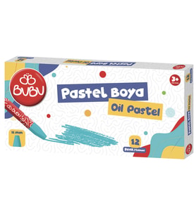 Bu-Bu Pastel Boya 12 Renk Pastel Boya