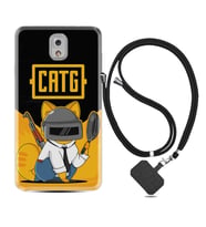 Samsung Note 3 4 5 8 9 20 Ultra 10 Lite Kılıf Boyun Askılı Silikon Cat G 1677