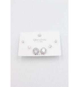 Çoklu Set Küpe - Gümüş