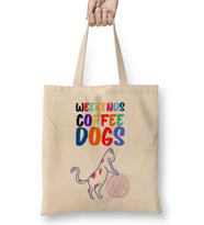 Coffee Cat Lover Funny Cat Lover Gifts For Women Men Kids Bez Çanta Uzun Saplı