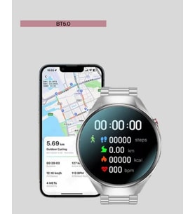 Akıllı Saat AMOLED Ekran Bluetooth Aramalı – Nabız Uyku ve Spor Takipli