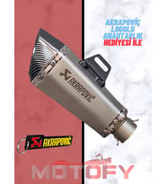 TİTANYUM MODEL YENİ VERSİYON AKREP EGZOZ 51MM SUSTURUCULU  A KALİTE (32CM)