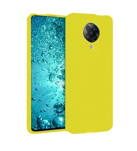 Xiaomi Redmi K30 Pro Kılıf Nano İçi Kadife Silikon - Sarı