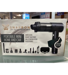 Snapron SNV-3001 17000PA 2000Mah 15in1 Güçlü Vakum Ve Üflemeli Şarjlı Katlanabilir Araç Süpürgesi