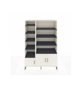 Hyperion Dolap 10 Raflı 3 Kapaklı 132x44x195 Aytaşı-Aytaşı/Antrasit