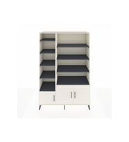 Hyperion Dolap 10 Raflı 3 Kapaklı 132x44x195 Aytaşı-Aytaşı/Antrasit