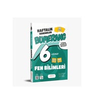 Günay Yayınları 6. Sınıf Bumerang 32 Haftalık Fen Bilimleri Denemesi 2025-2026 (YENİ MÜFREDATA UYUMLU) (Çok Renkli)