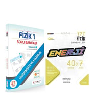 Farklı Sistem TYT Fizik Soru Bankası ve Palme Enerji Deneme Seti 2 Kitap