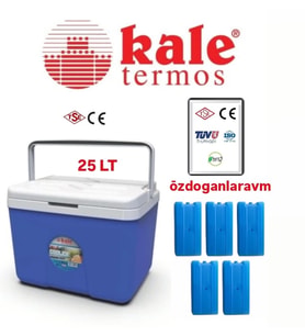 Kale Termos -25 Litre Oto Pinik Kamp  Termosu Buz Akülü
