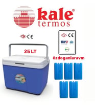 Kale Termos -25 Litre Oto Pinik Kamp  Termosu Buz Akülü