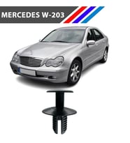 Mercedes W203 C Class Davlumbaz Klipsi 50 Adetli Paket