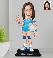 Kişiye Özel Voleybolcu Kadın Ahşap Biblo-2