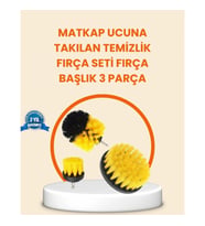 Mey İthalat® Matkap Ucu Fırça Seti Halı Fayans Zemin Temizliği