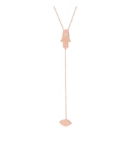 EMILIANO JEWELLERY 925 AYAR GÜMÜŞ ZİRKON TAŞLI HAMSA KOLYE