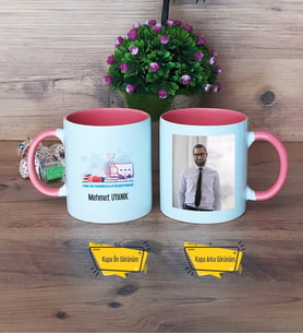 Fen ve Teknoloji Öğretmeni Kupa Bardak Pembe Fotoğraflı Öğretmenler Günü Hediyesi
