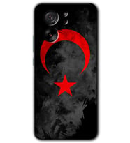 Xiaomi Mi 13T Pro Kılıf HD Desen Baskılı Arka Kapak - Black Ayyıldız