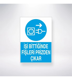 İşi Bittiğinde Fişleri Prizden Çıkar